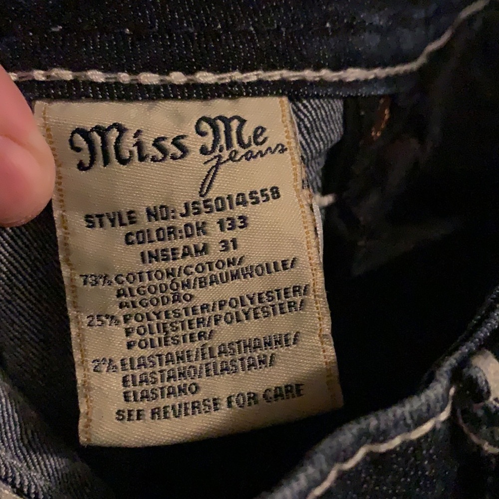 Dark wash Miss Me Skinny Jeans - Picture 9 of 9
